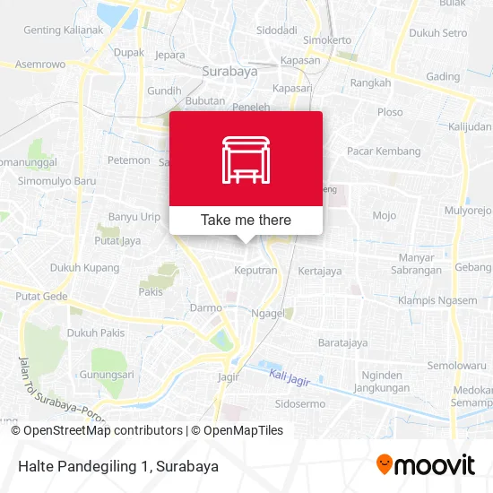 Halte Pandegiling 1 map