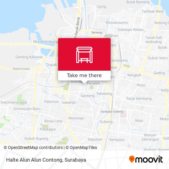 Halte Alun Alun Contong map