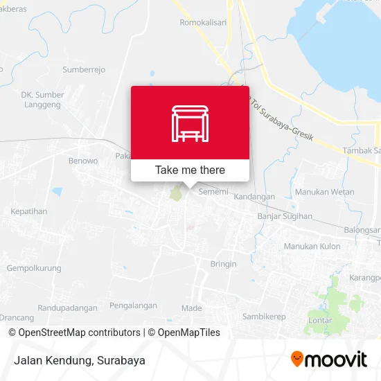 Jalan Kendung map