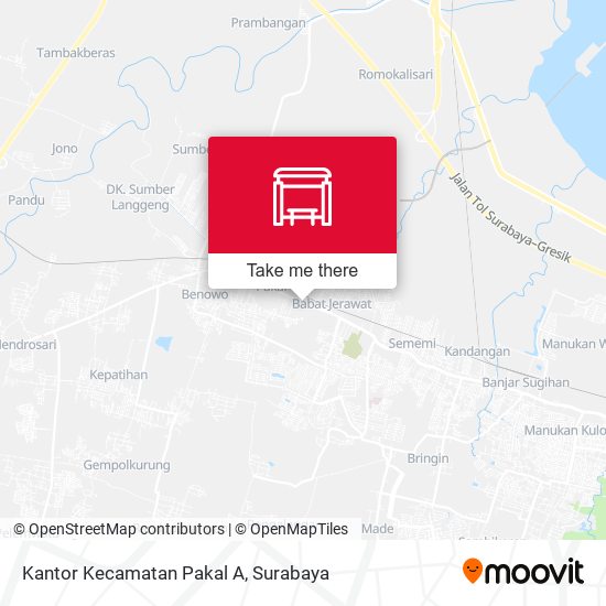 Kantor Kecamatan Pakal A map