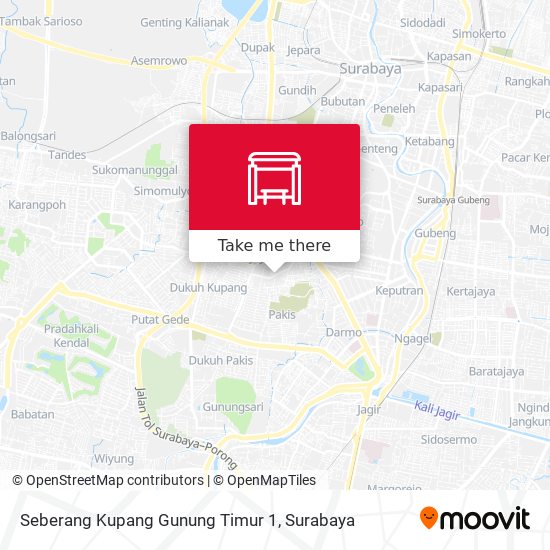 Seberang Kupang Gunung Timur 1 map