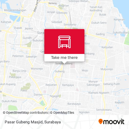 Pasar Gubeng Masjid map