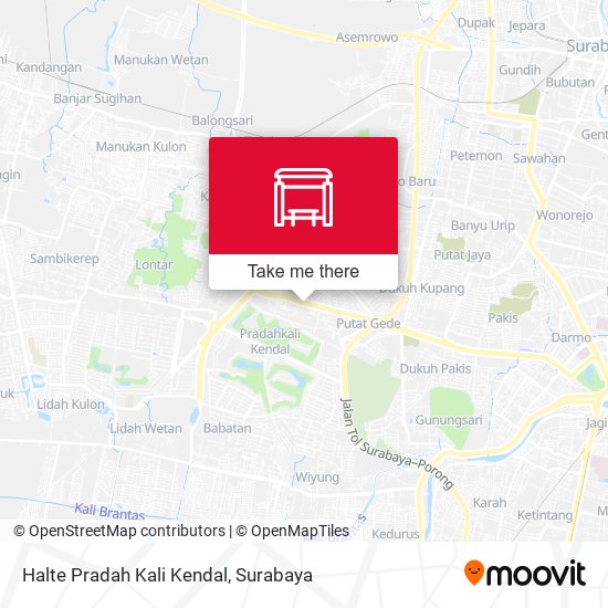 Halte Pradah Kali Kendal map