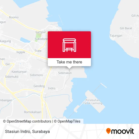 Stasiun Indro map