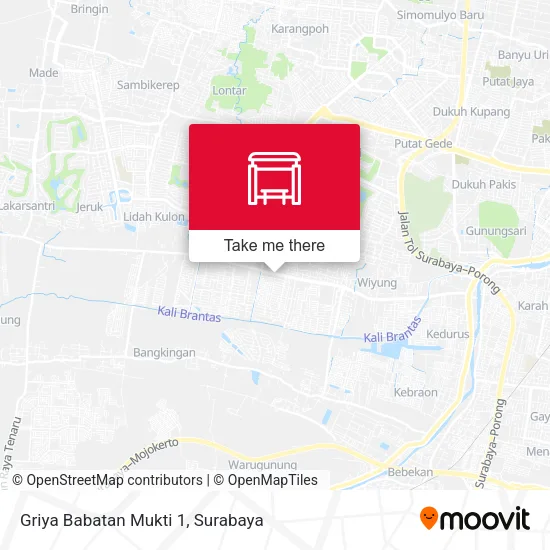 Griya Babatan Mukti 1 map