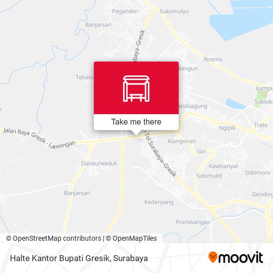 Halte Kantor Bupati Gresik map