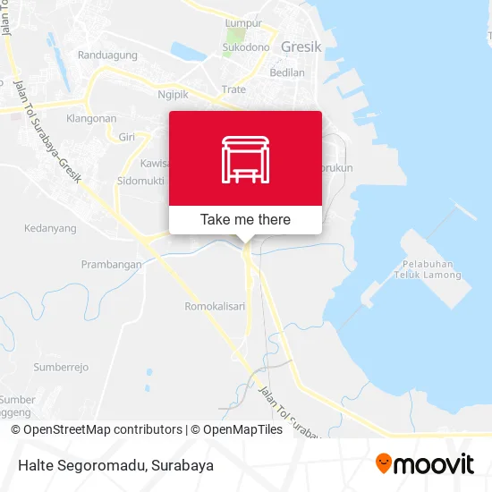 Halte Segoromadu map