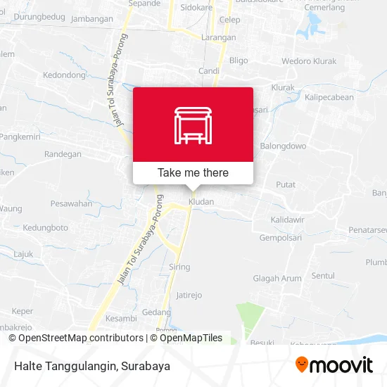 Halte Tanggulangin map