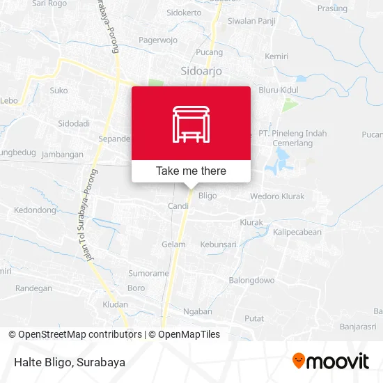 Halte Bligo map