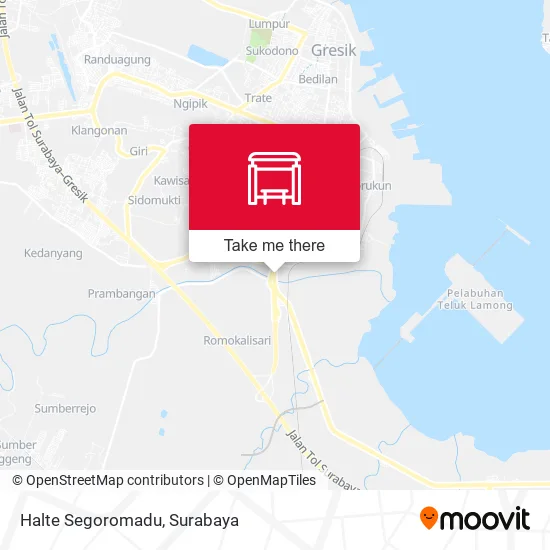 Halte Segoromadu map