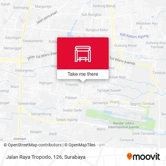 Jalan Raya Tropodo, 126 map