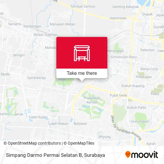 Simpang Darmo Permai Selatan B map