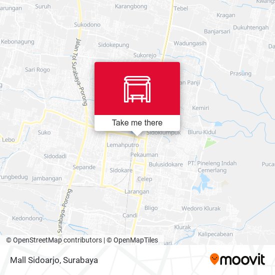 Mall Sidoarjo map