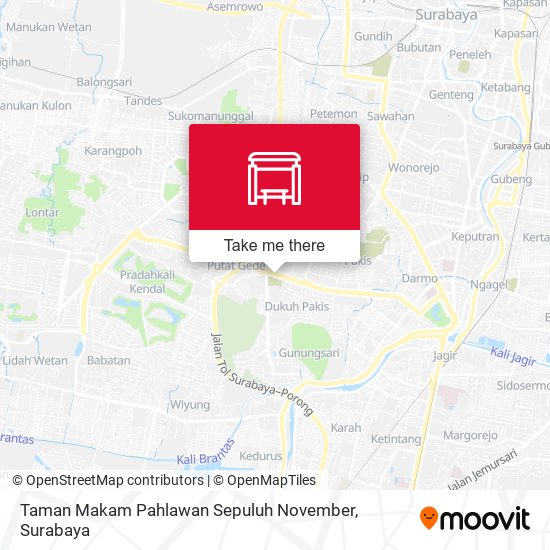 Taman Makam Pahlawan Sepuluh November map