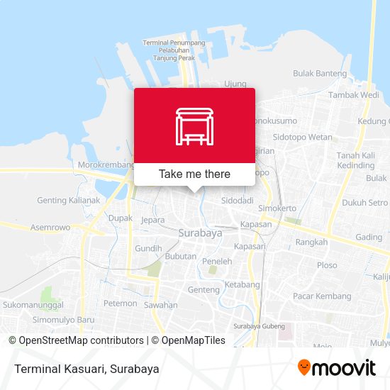 Terminal Kasuari map