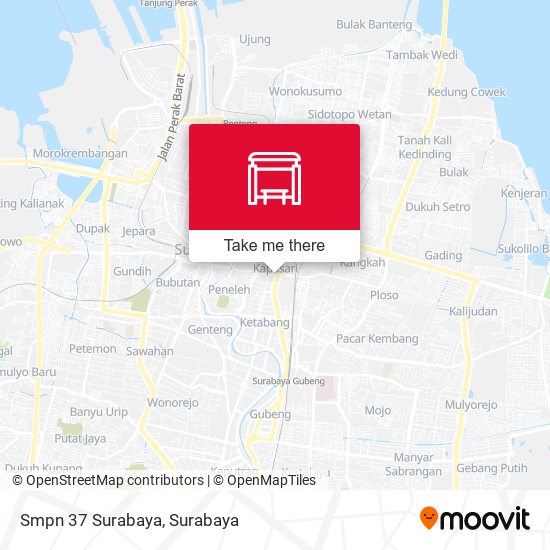 Smpn 37 Surabaya map