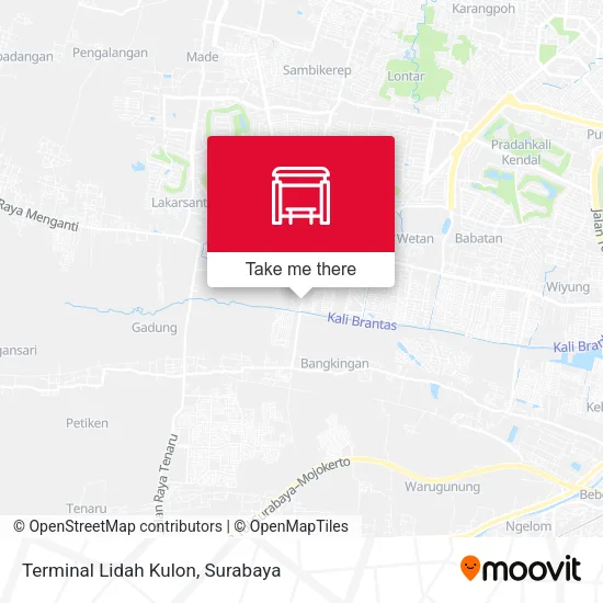 Terminal Lidah Kulon map