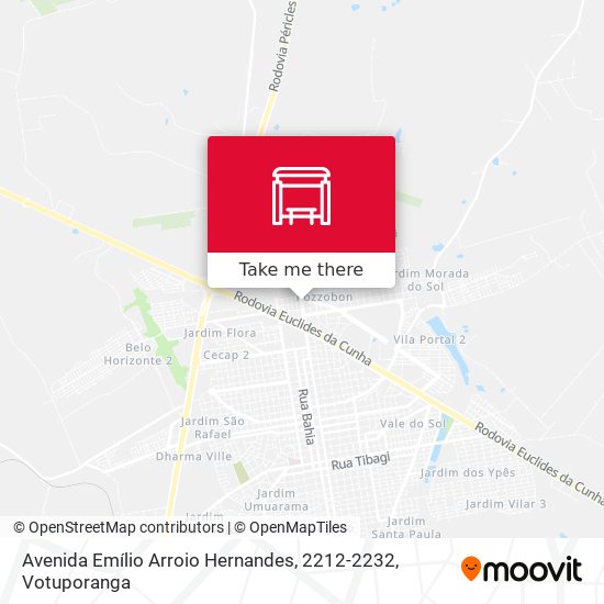 Mapa Avenida Emílio Arroio Hernandes, 2212-2232