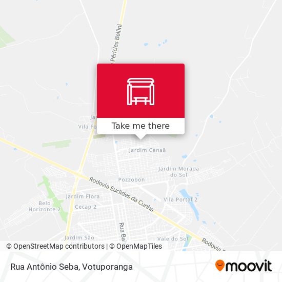 Mapa Rua Antônio Seba