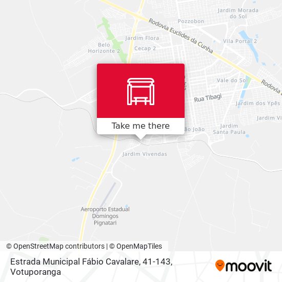 Mapa Estrada Municipal Fábio Cavalare, 41-143