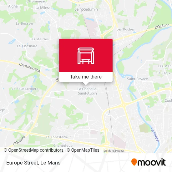 Mapa Rue De L'Europe