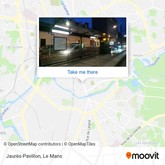 Jaurès-Pavillon map