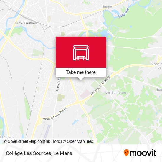 Collège Les Sources map