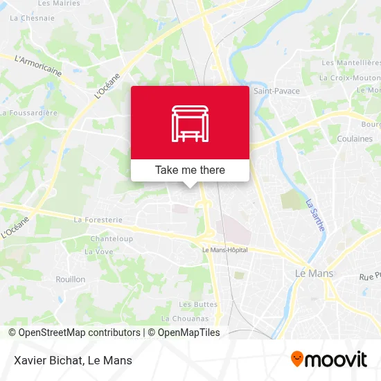 Xavier Bichat map