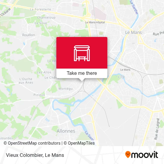 Vieux Colombier map