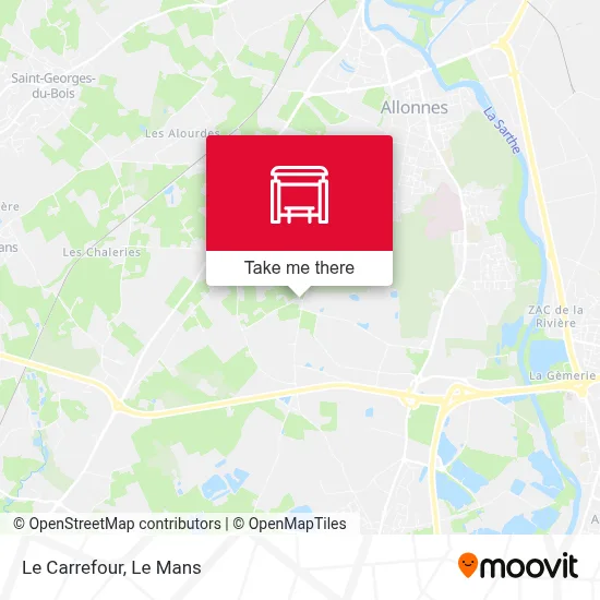 Le Carrefour map