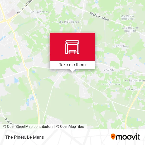 Les Pins map
