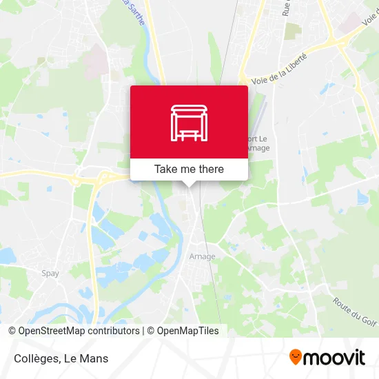 Collèges map