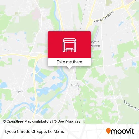 Mapa Lycée Claude Chappe