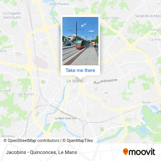 Jacobins - Quinconces map