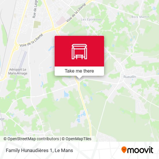 Family Hunaudières 1 map