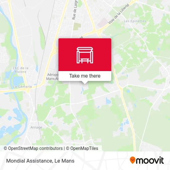 Mondial Assistance map