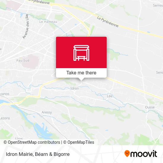 Idron Mairie map