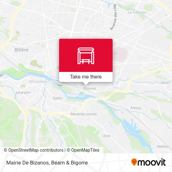 Mairie De Bizanos map