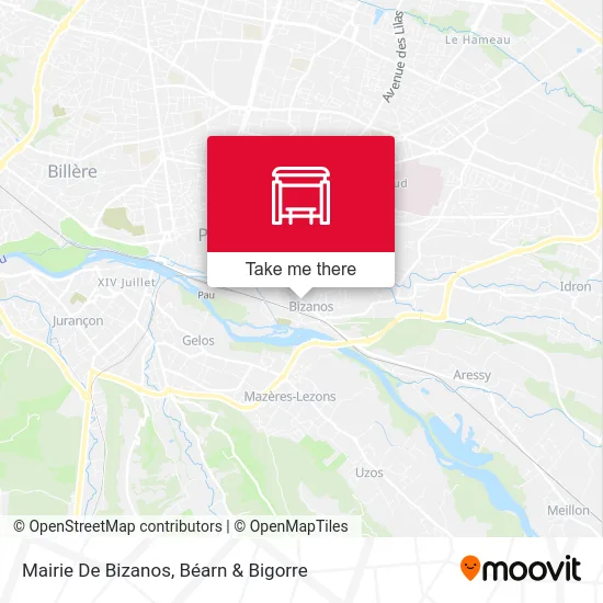 Mairie De Bizanos map