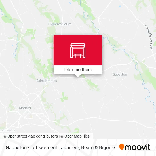 Gabaston - Lotissement Labarrére map