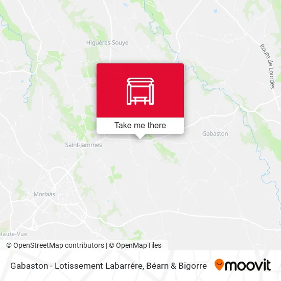 Gabaston - Lotissement Labarrére map