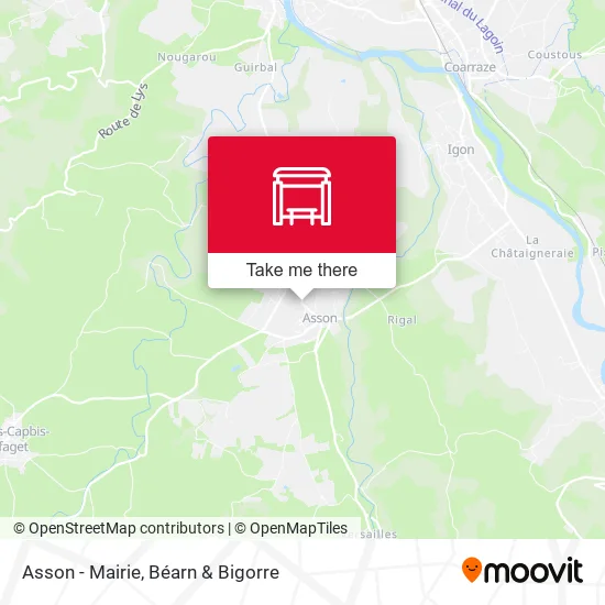 Asson - Mairie map