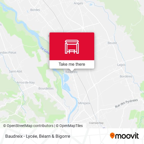 Baudreix - Lycée map