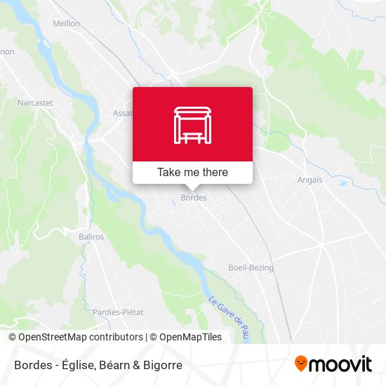 Bordes - Église map