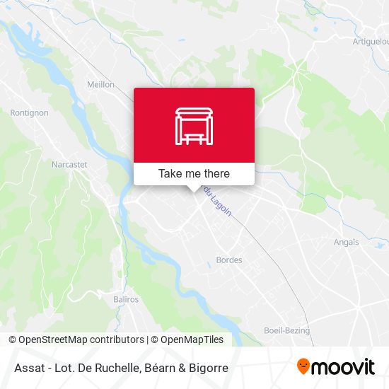 Assat - Lot. De Ruchelle map