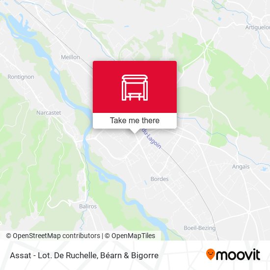 Assat - Lot. De Ruchelle map