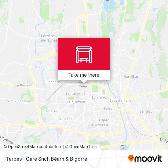 Tarbes - Gare Sncf map