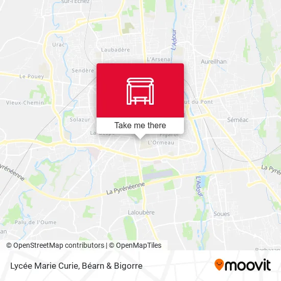 Lycée Marie Curie map