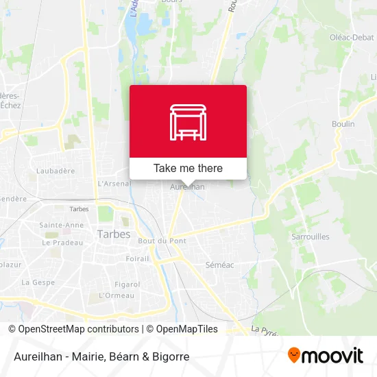 Aureilhan - Mairie map
