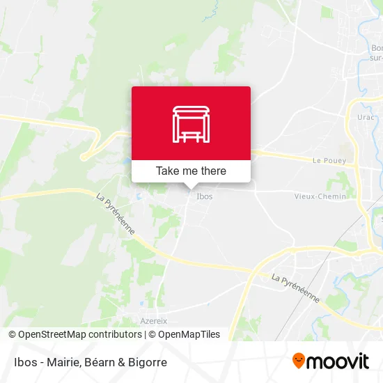 Ibos - Mairie map